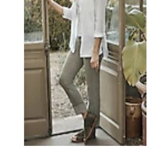 High-Rise Cuffed Jeans